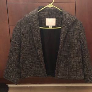 Allegory Gray / Black Tweed Cropped Blazer 10